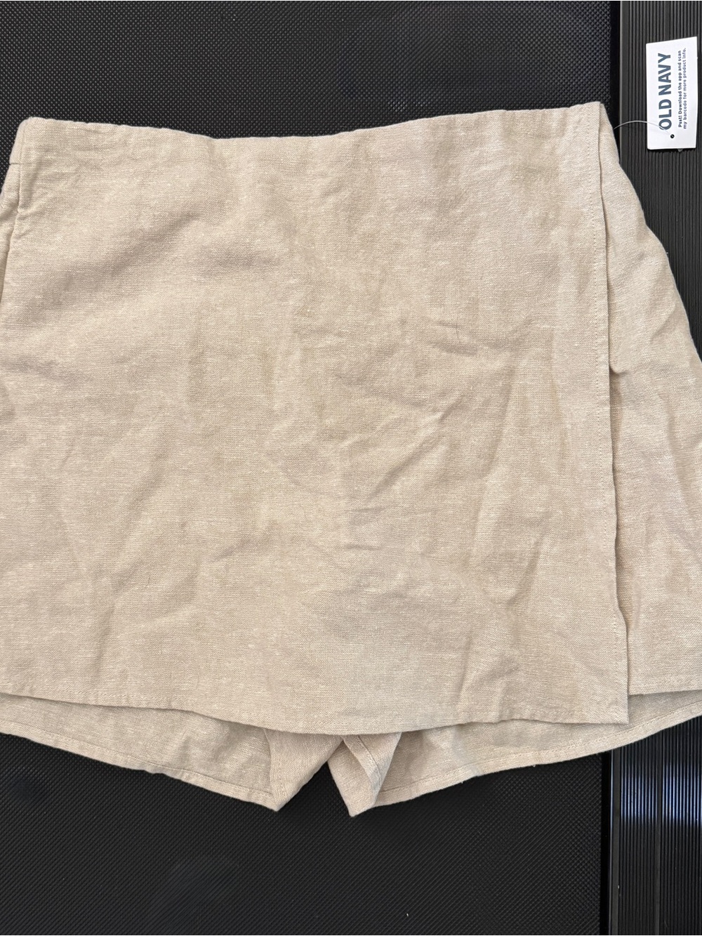 Old Navy Beige Linen-Blend Skort